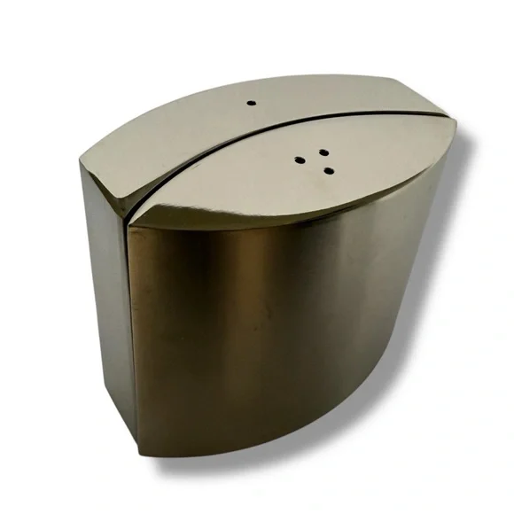 Stainless Steel Salt & Pepper Shaker Set Modern‎ Design 4oz American Metalcraft - Picture 8 of 9